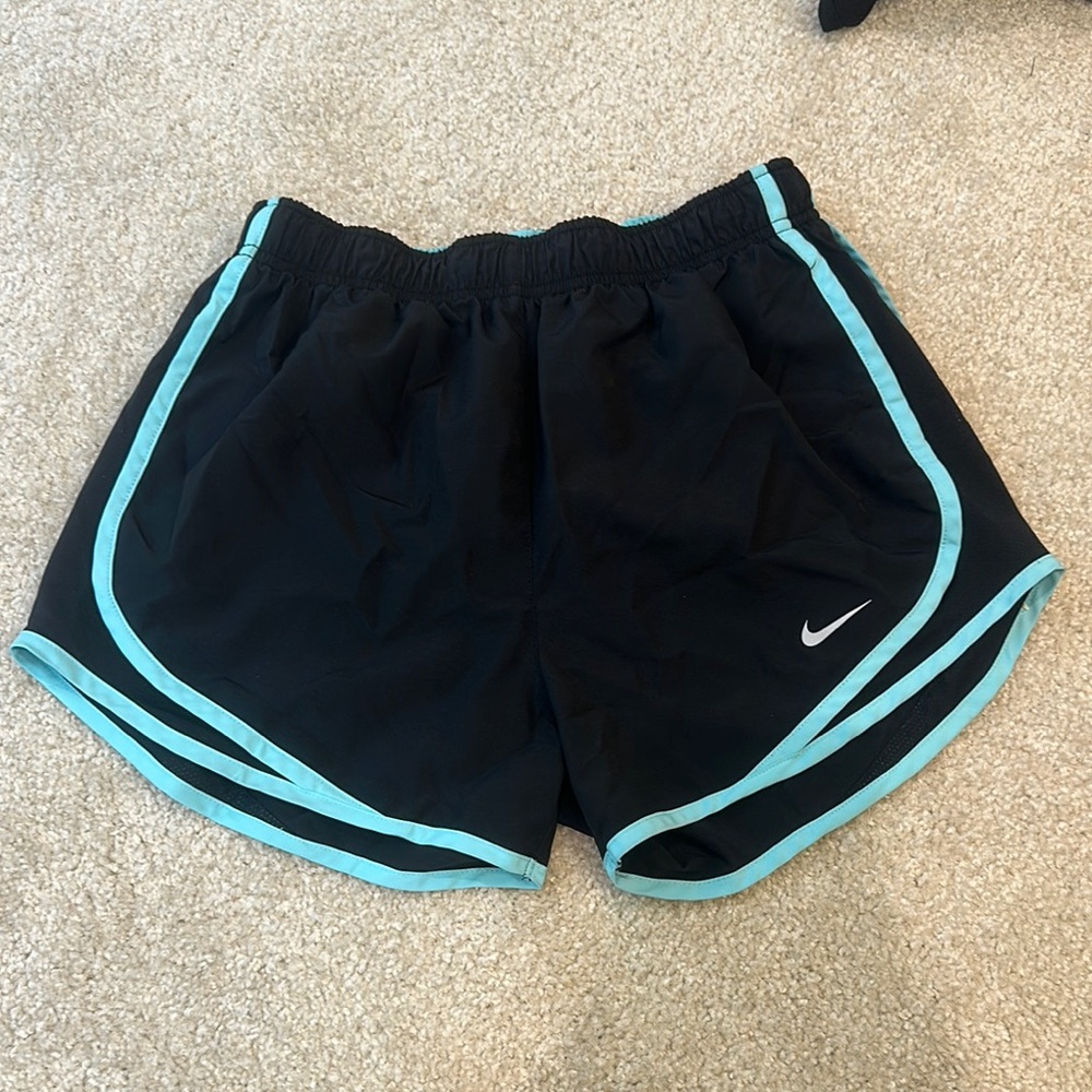 Nike Women's Tempo Short - Black and Blue Athletic Shorts